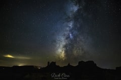 MILKY WAY CORE OVER MONUMENT VALLEY