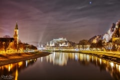 HOHENSALZBURG FORTRESS AND THE ALTSTADT ON THE RIVER SALZACH